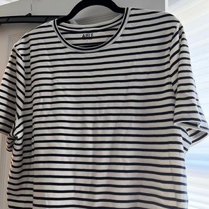 ABLE “Maria Boxy Tee.” Navy & white stripe.Like new / perfect condition,worn 1x.